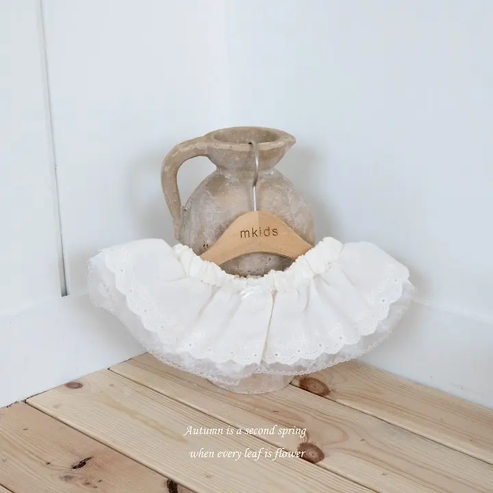 <b>｜Kids｜ Mkids裙子</b>Autumn 미아레이스스커트 FREE(3m-6y)