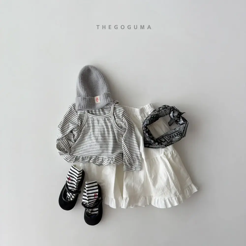 6 <b>THEGOGUMA上衣</b>Autumn 프릴 뷔스티에 85-142cm