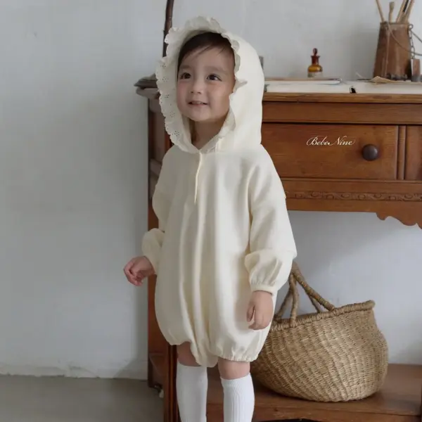 <b>｜BABY ｜Bebe nine 連身衣</b>Autumn 레이스 후드 슈트 65-100cm
