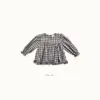 <b>Bebe nine上衣</b>Autumn 루시 체크 블라우스 65-120cm