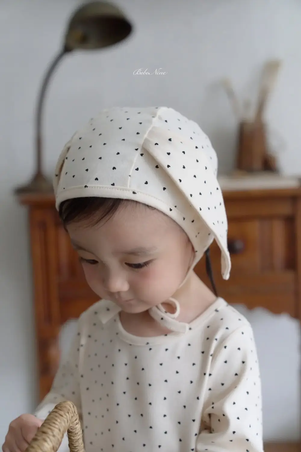 6 <b>|BABY |Bebe nine 帽子</b>Autumn 러브 도트 슈트 FREE
