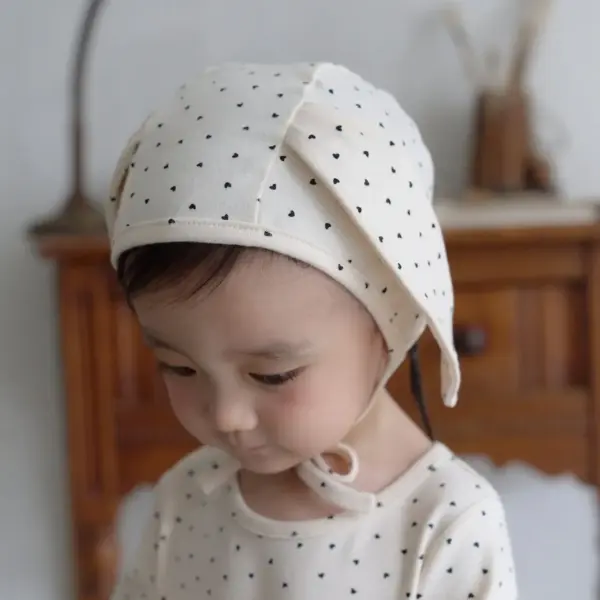 6 <b>|BABY |Bebe nine 帽子</b>Autumn 러브 도트 슈트 FREE