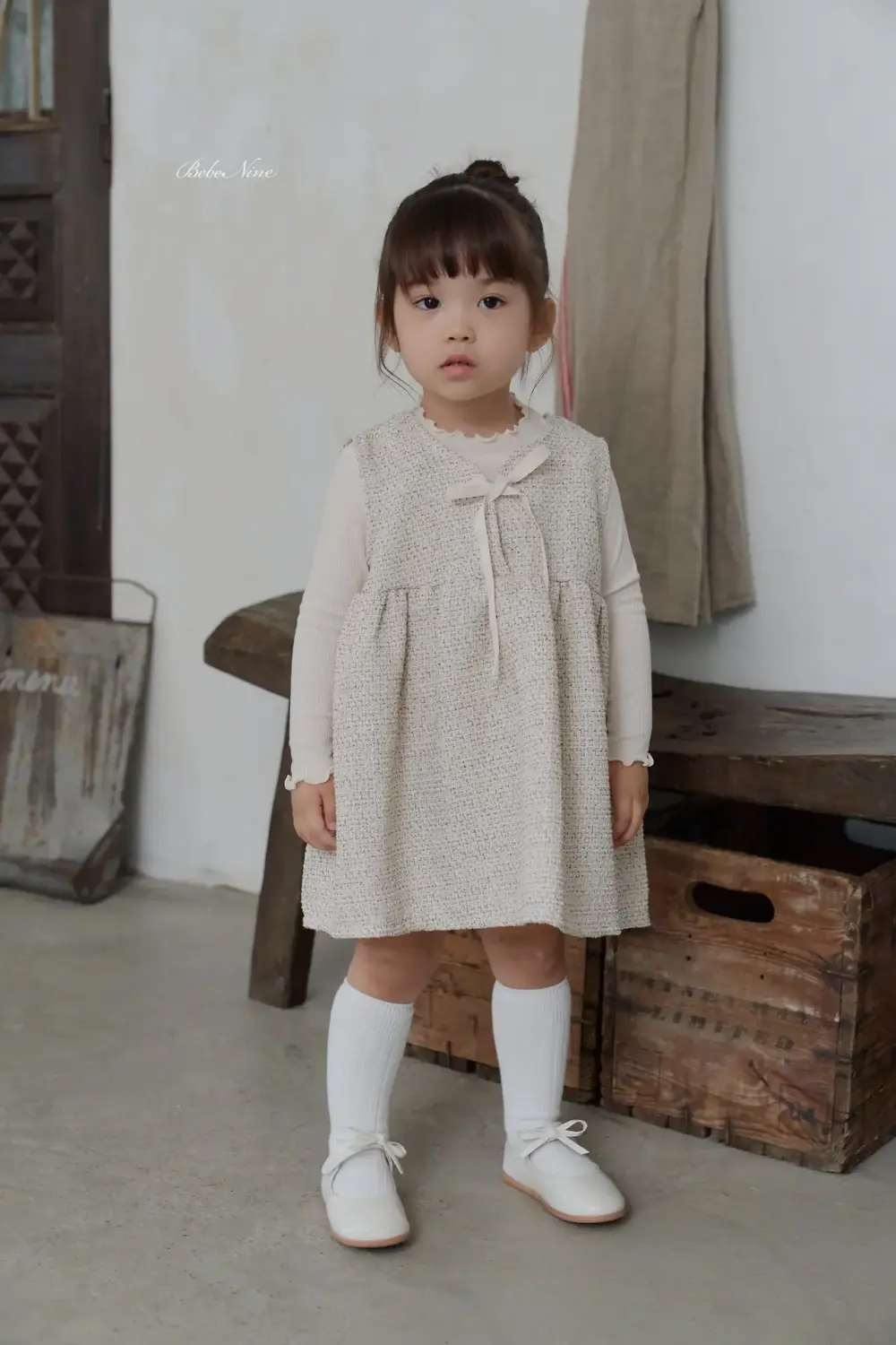 6 <b>Bebe nine洋裝</b>Autumn 로코코 원피스 65-120cm