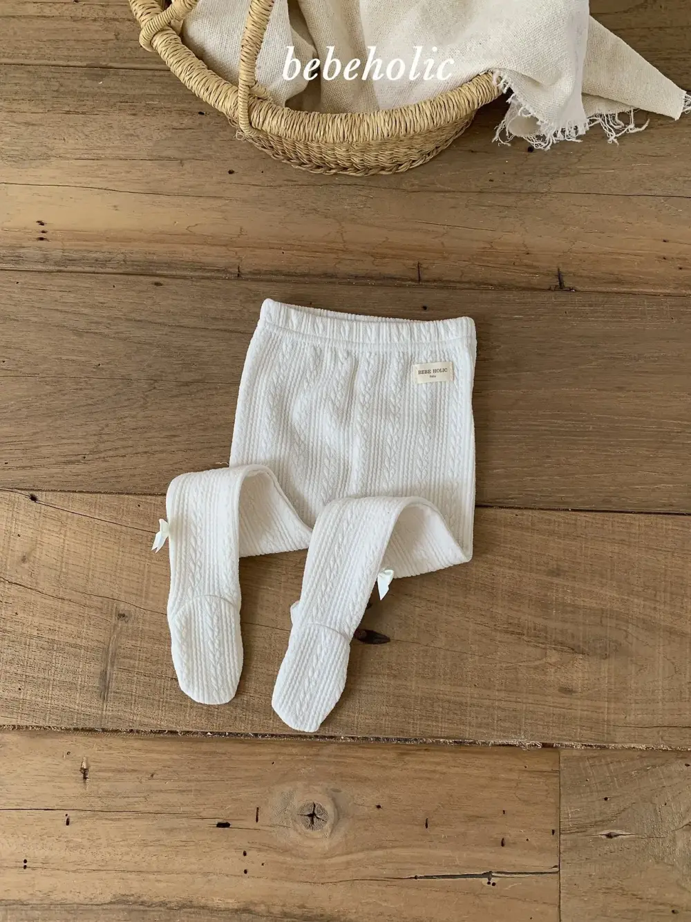 6 <b>|BABY| Bebeholic褲子</b>Autumn 톤톤리본유발레깅스 3-24M