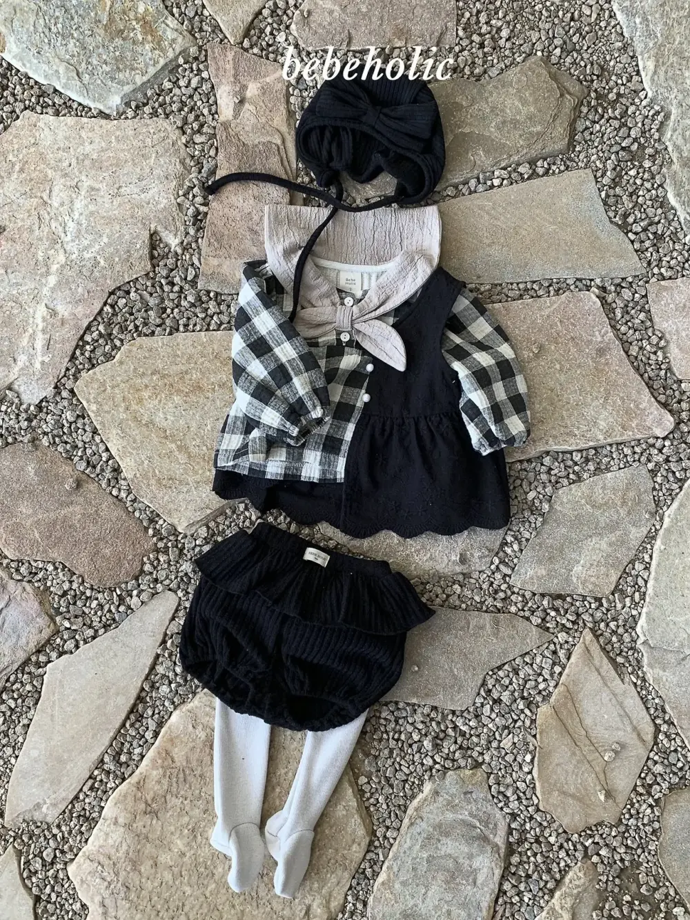 <b>｜BABY｜ Bebeholic包屁衣</b>Autumn 비비프릴팬츠 3-24M