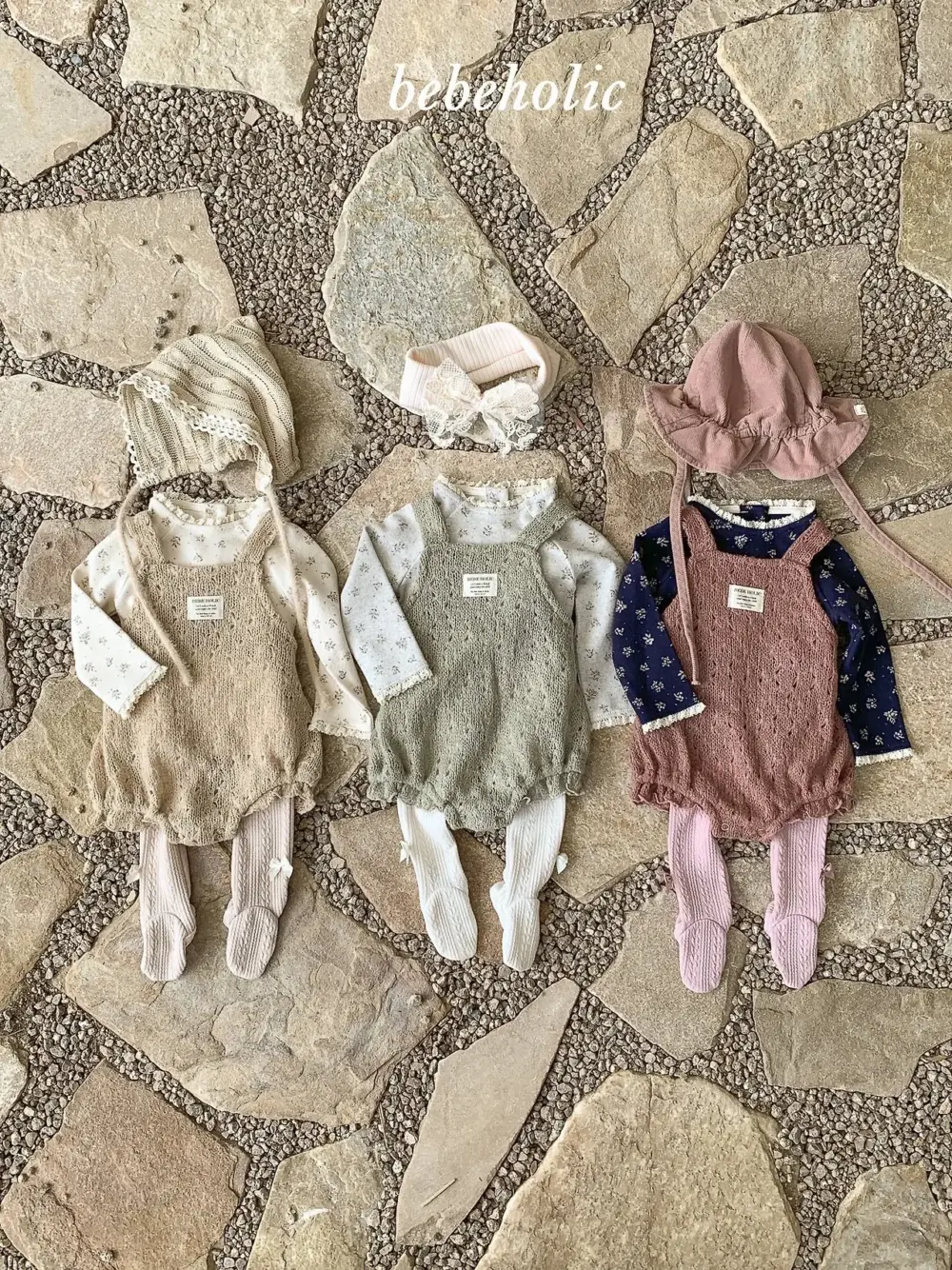 <b>｜BABY｜ Bebeholic包屁衣</b>Autumn 허니니트슈트 3-24M