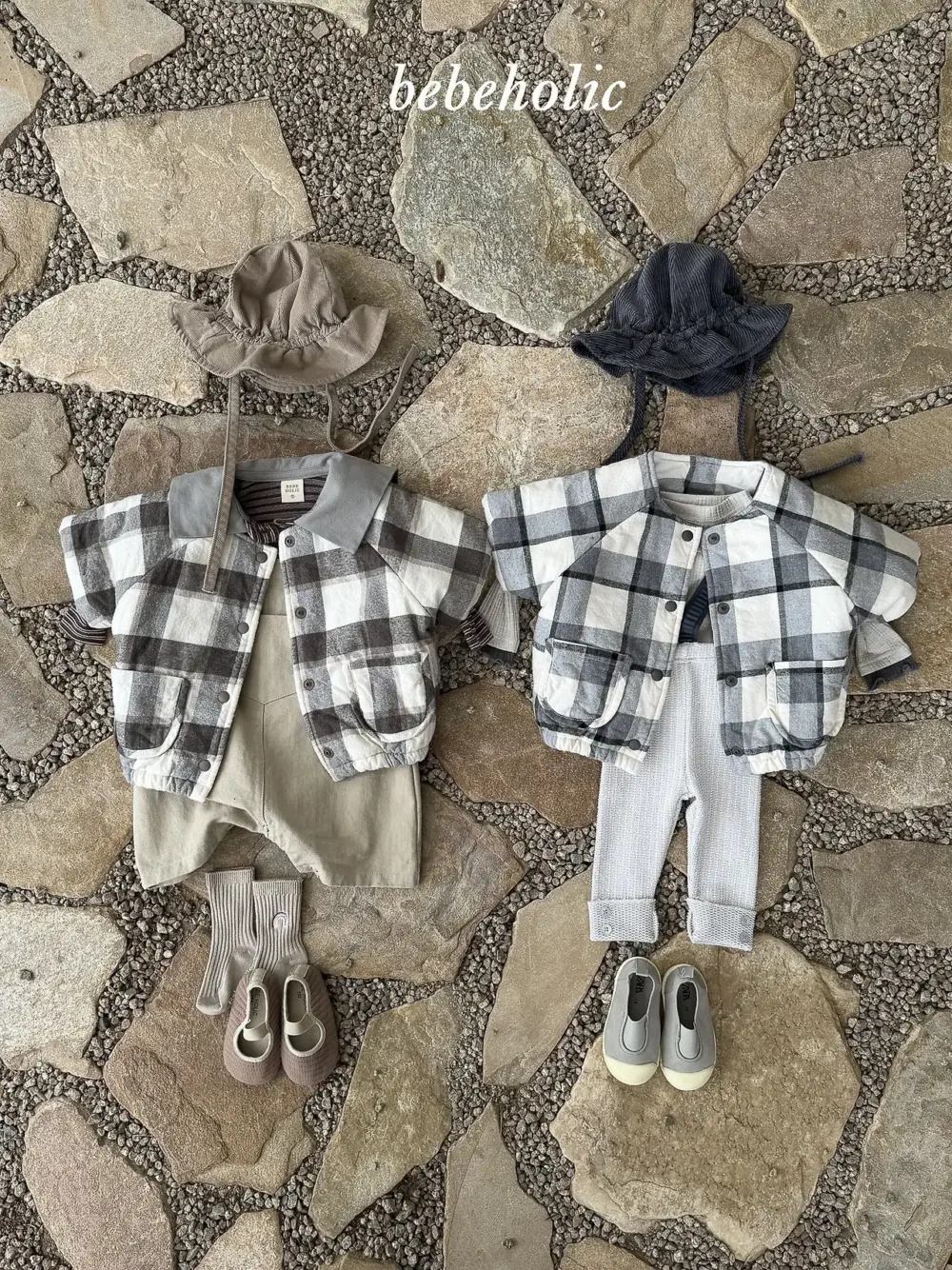 <b>｜BABY｜ Bebeholic外套</b>Autumn 체크점퍼 3-24M