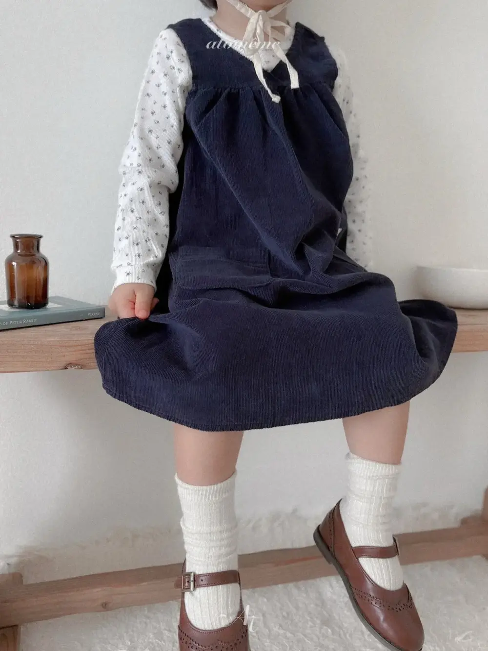 <b>Atomeme 洋裝</b>Autumn 포니 원피스 70-110cm