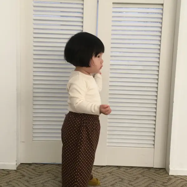 6 <b>|BABY| LaLa land褲子</b>Autumn 베베 하트도트 프릴바지 60-82cm