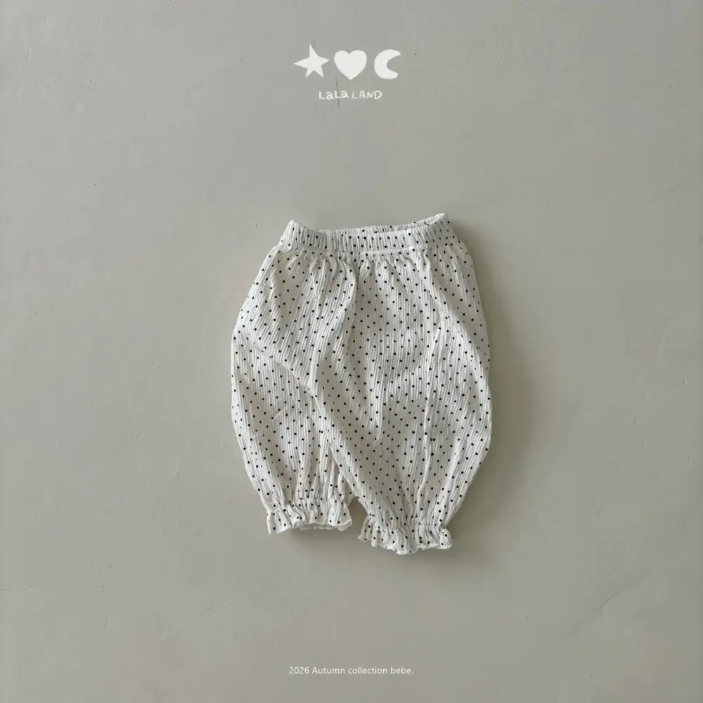 6 <b>|BABY| LaLa land褲子</b>Autumn 베베 도트 소세지 바지 60-82cm