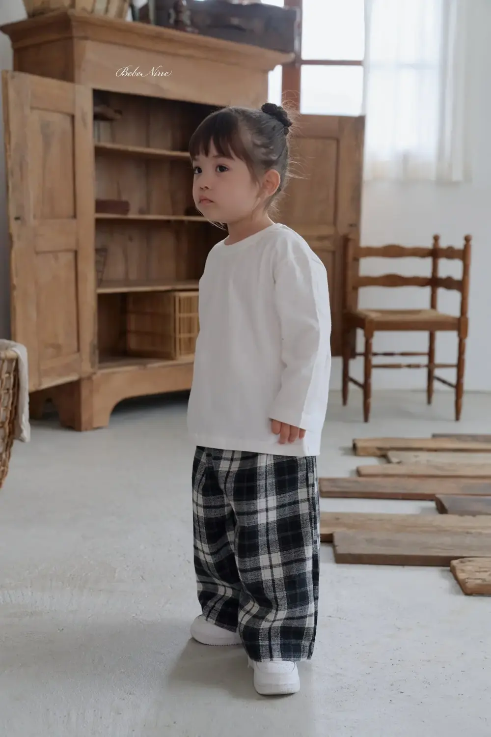 7 <b>Bebe nine上衣</b>Autumn 밀크 코튼티 65-120cm