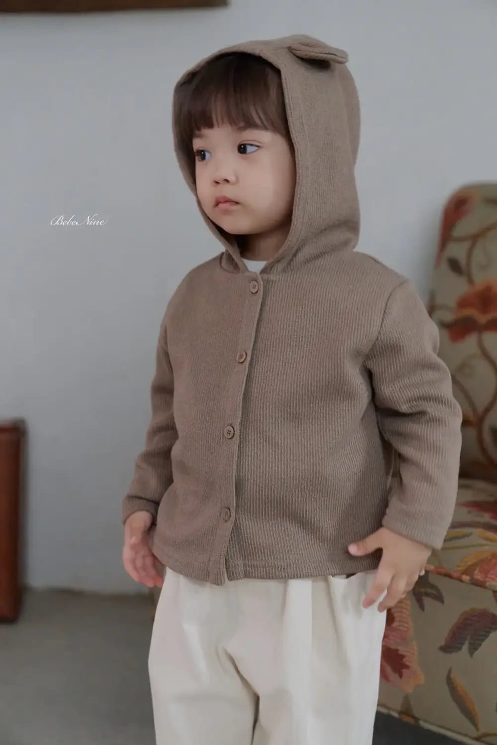 7 <b>Bebe nine外套</b>Autumn 쿠키 곰돌이 가디건 65-120cm
