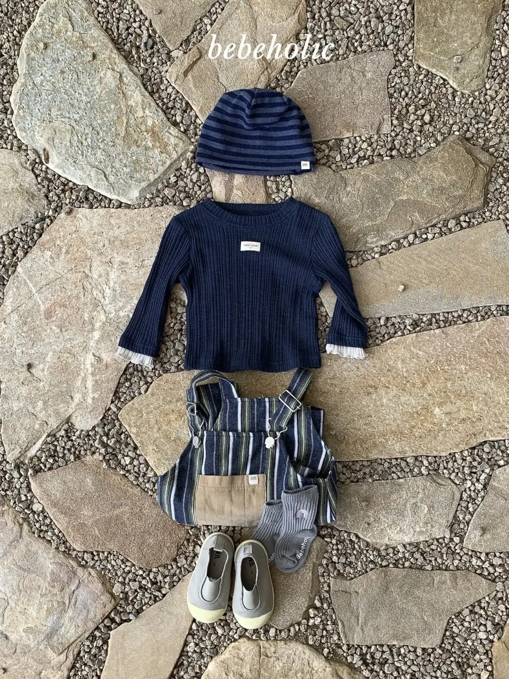 7 <b>|BABY| Bebeholic上衣</b>Autumn 레이어티 3-24M