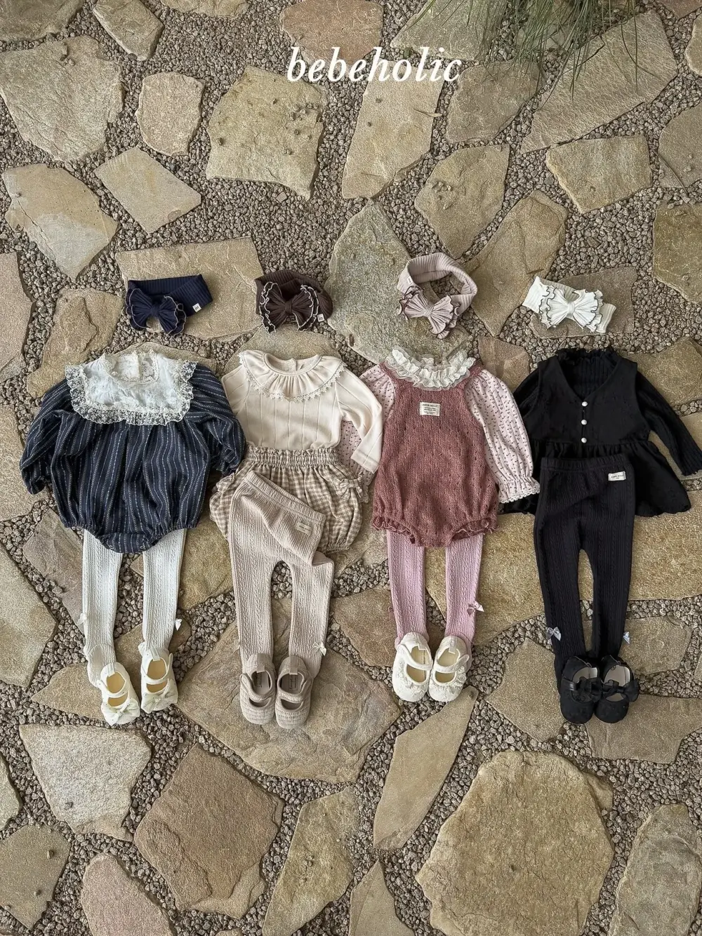 7 <b>|BABY| Bebeholic褲子</b>Autumn 톤톤리본유발레깅스 3-24M
