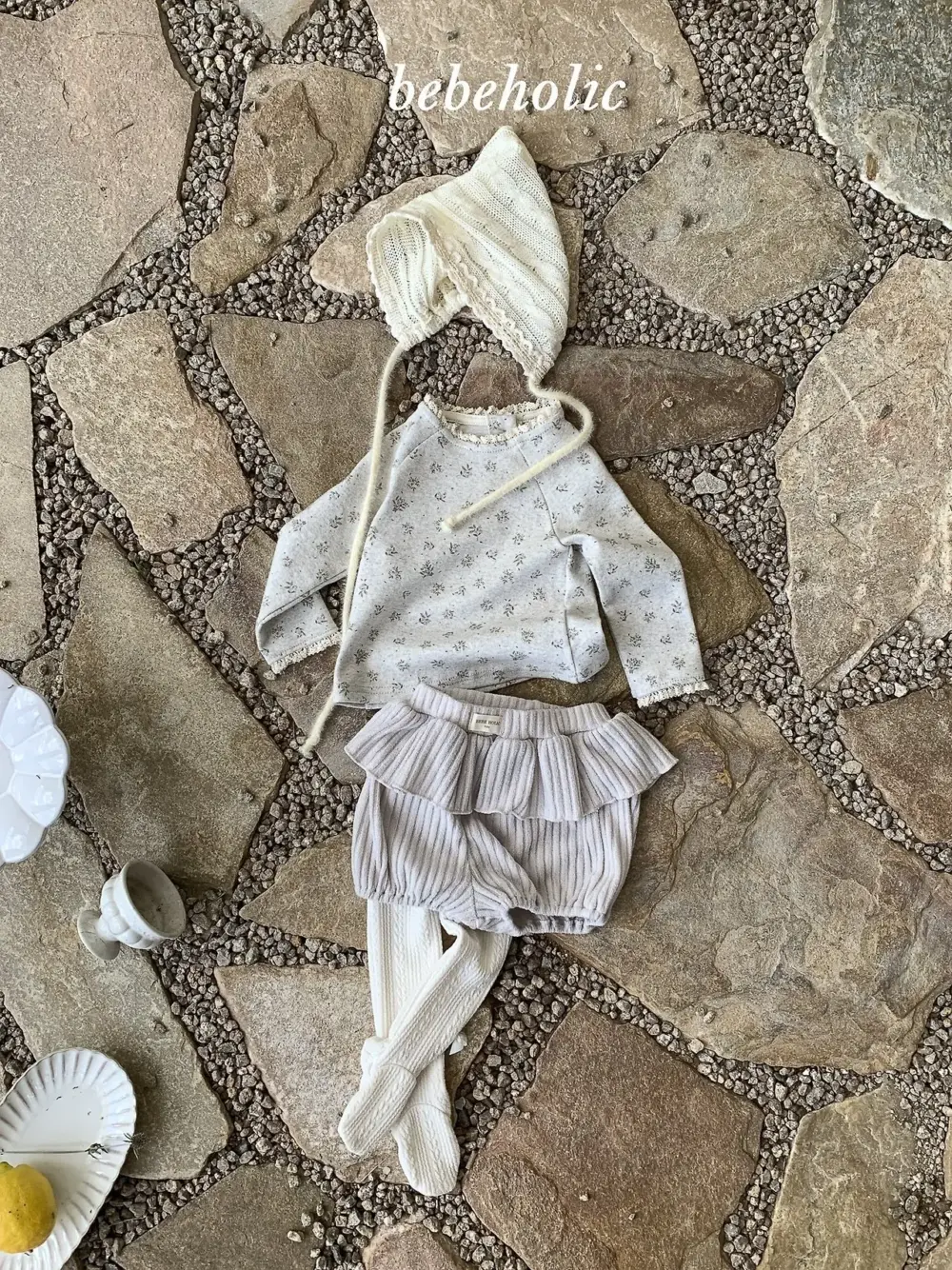 <b>｜BABY｜ Bebeholic包屁衣</b>Autumn 비비프릴팬츠 3-24M
