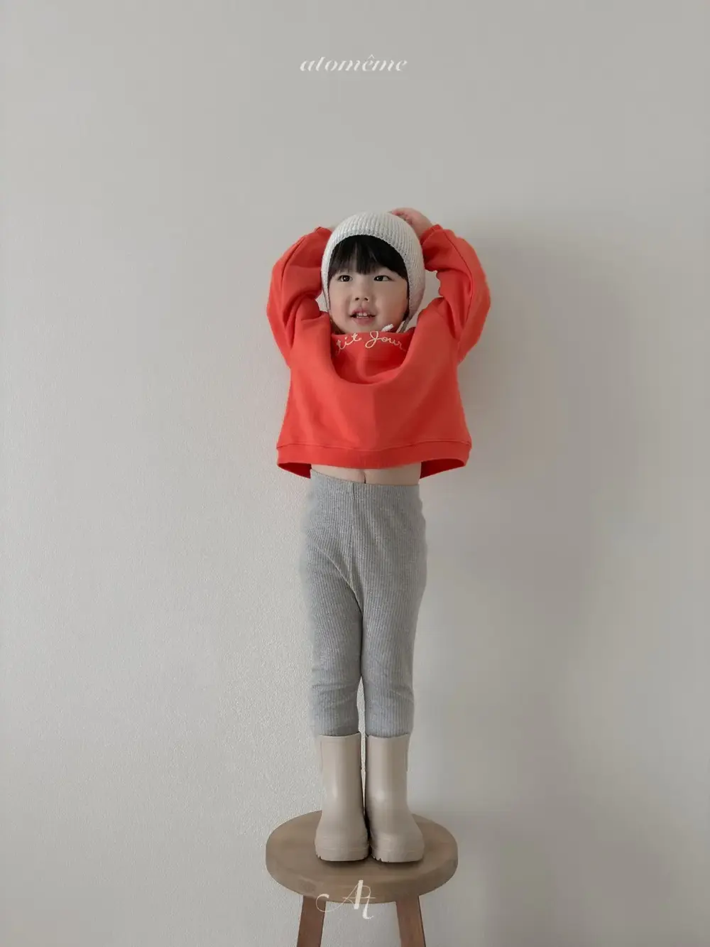 7 <b>Atomeme 褲子</b>Autumn 밀키 골지 레깅스 70-110cm