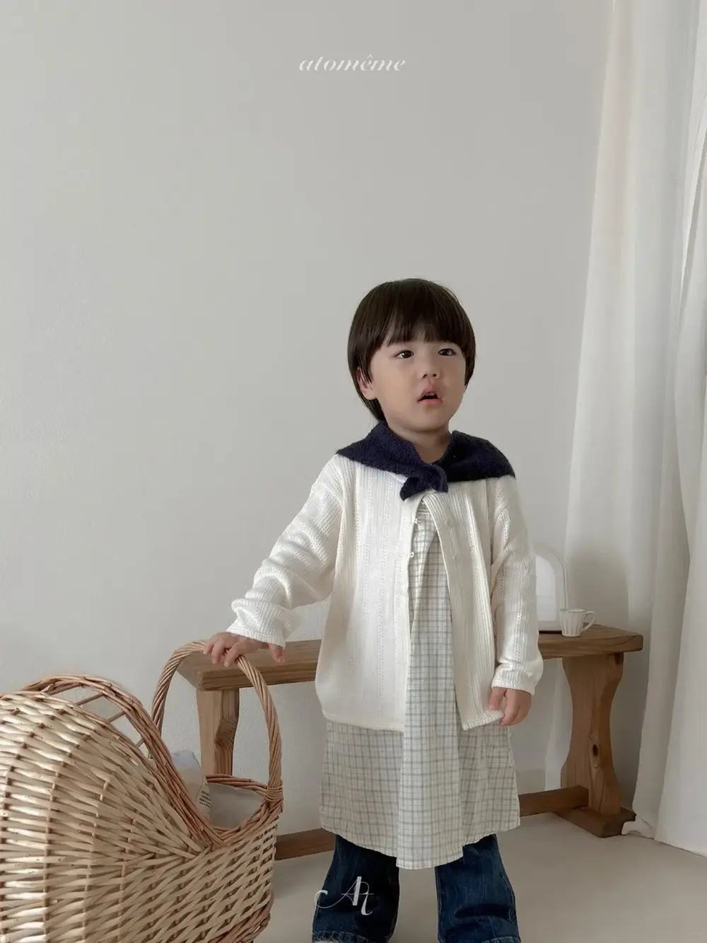 7 <b>Atomeme 罩衫</b>Autumn 마들렌가디건 70-110cm