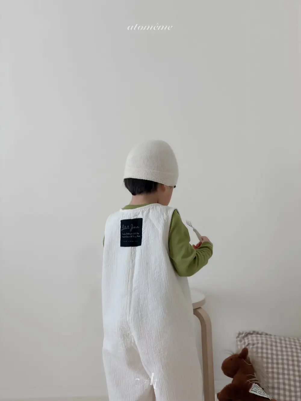 7 <b>Atomeme 吊帶褲</b>Autumn 머쉬룸 오버롤 70-110cm