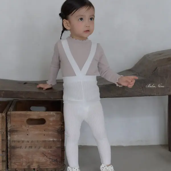 8 <b>|BABY |Bebe nine 吊帶褲</b>Autumn 헤이든 밴딩 레깅스 65-100cm