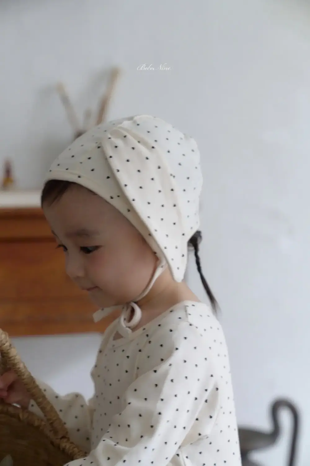 8 <b>|BABY |Bebe nine 帽子</b>Autumn 러브 도트 슈트 FREE