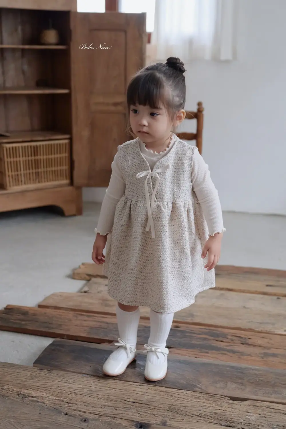 8 <b>Bebe nine洋裝</b>Autumn 로코코 원피스 65-120cm