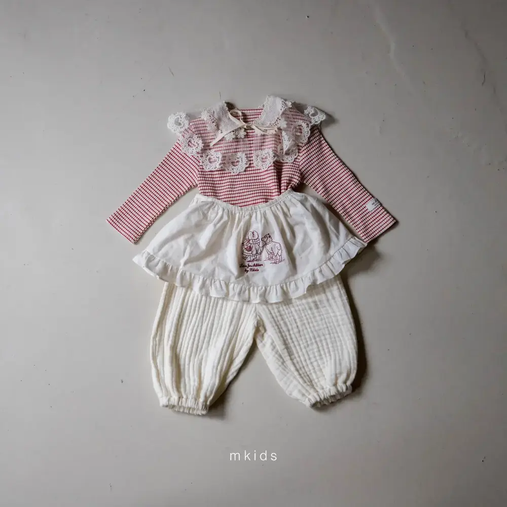 8 <b>|Kids| Mkids圍巾</b>Autumn 세실레이스케이프 FREE(3m-6y)