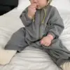 <b>｜BABY｜ LaLa land連身衣</b>Autumn 베베 쭈리 집업 슈트 60-82cm