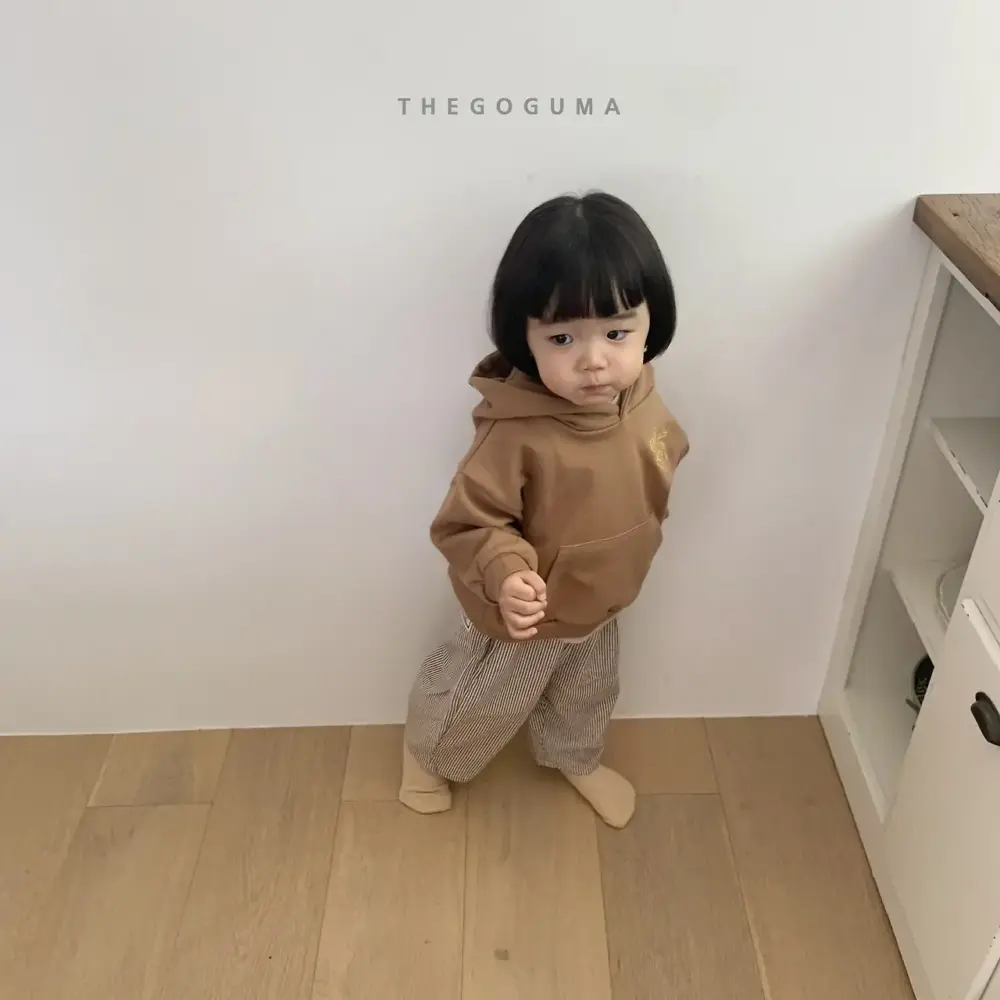 9 <b>THEGOGUMA 帽T</b>Autumn 쉐린 자수후드 85-142cm