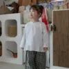 9 <b>Bebe nine上衣</b>Autumn 베이직 프릴 무지티 65-120cm
