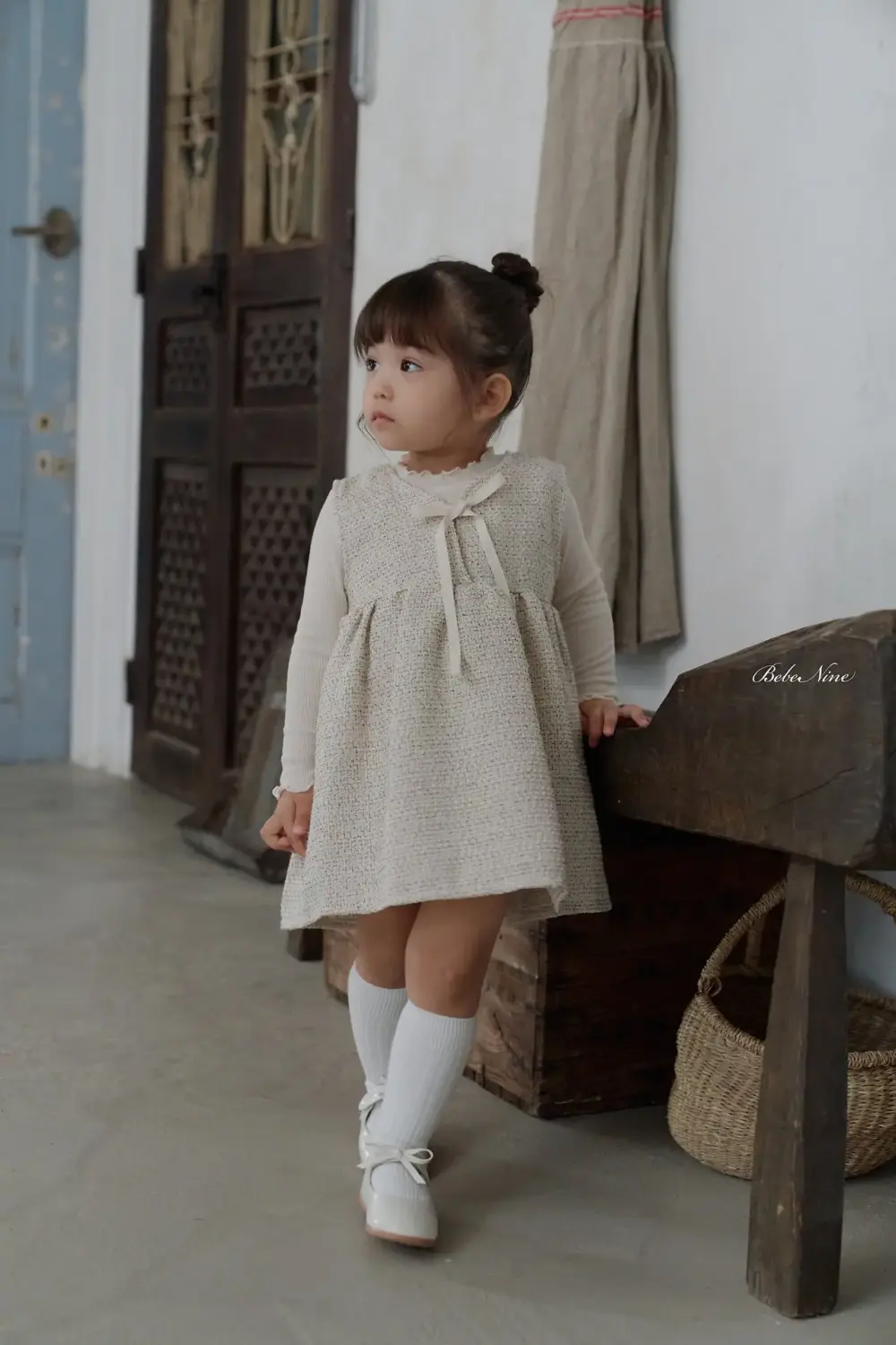 9 <b>Bebe nine洋裝</b>Autumn 로코코 원피스 65-120cm