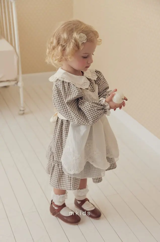 9 <b>|Kids| Mkids圍裙</b>Autumn 플뢰르에이프런 FREE(3m-6y)