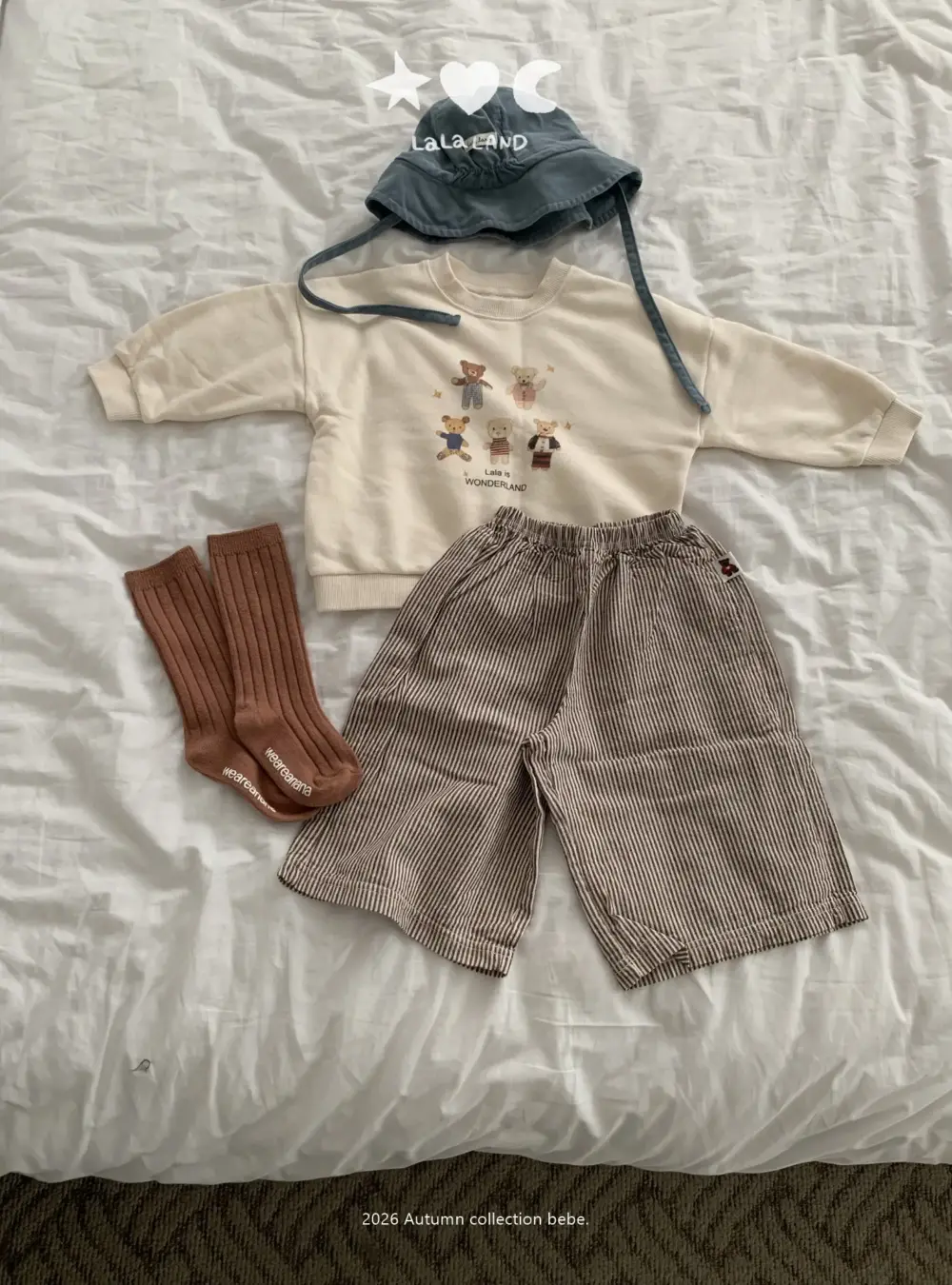 KakaoTalk_20260727_114337033 <b>|BABY| LaLa land褲子</b>Autumn 베베 파인 와이드 바지 60-82cm