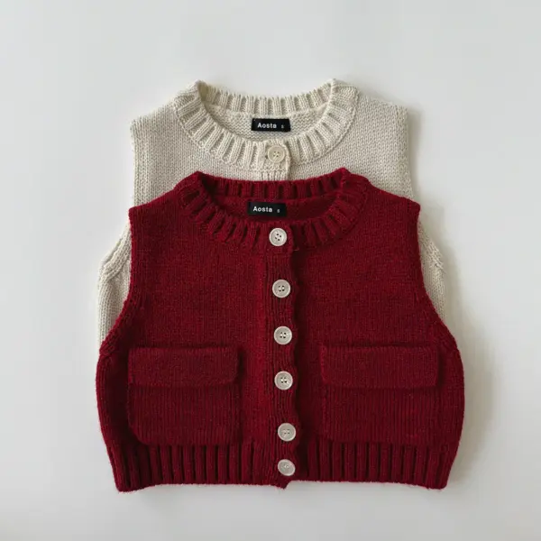 니트쿠키베스트 1 <b>Aosta背心</b>Autumn 니트쿠키베스트 60-115cm
