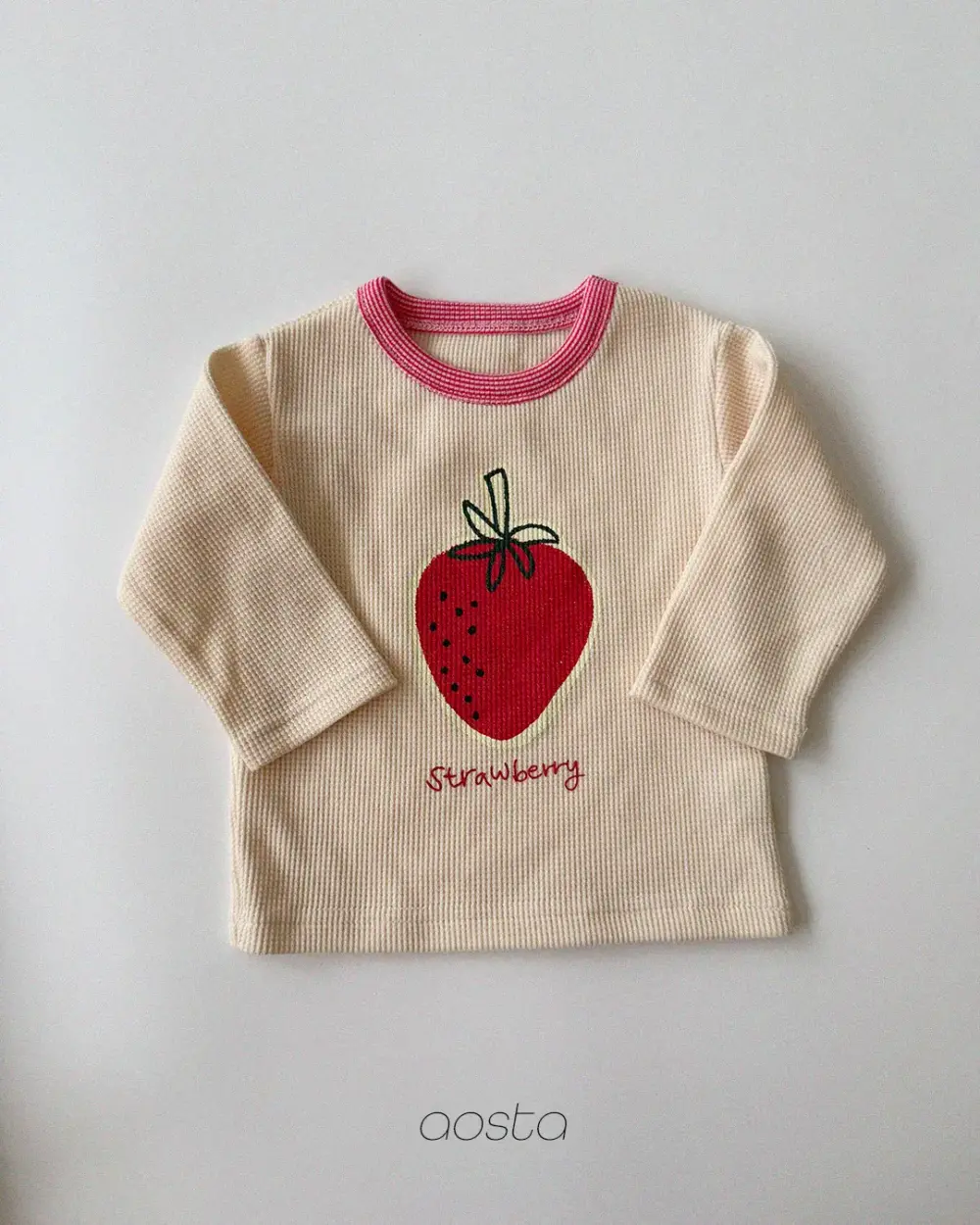 딸기티 레드 1 <b>Aosta上衣</b>Autumn 딸기티 60-115cm