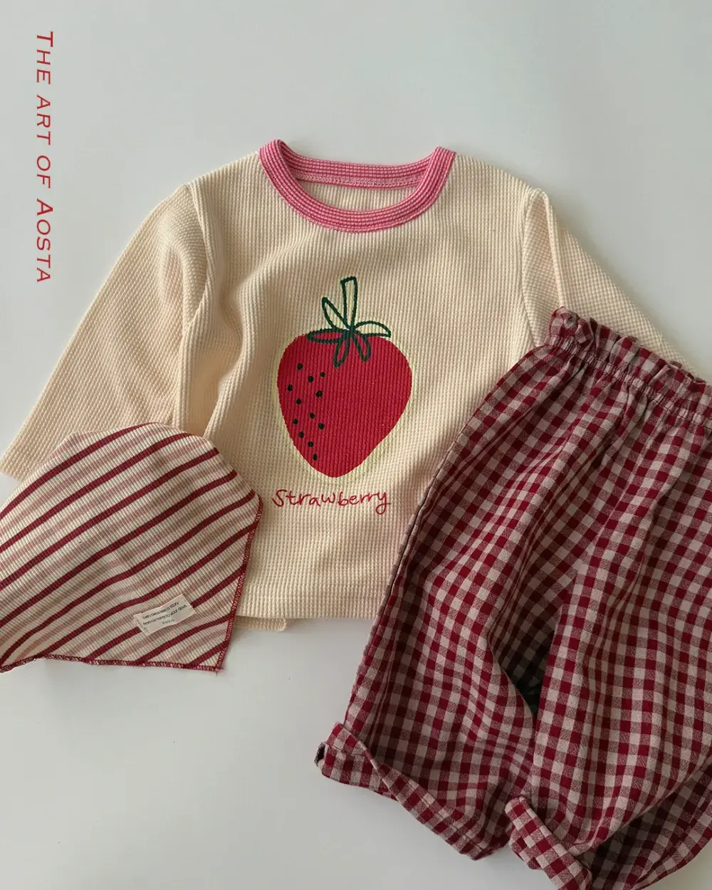 딸기티 레드 9 <b>Aosta上衣</b>Autumn 딸기티 60-115cm
