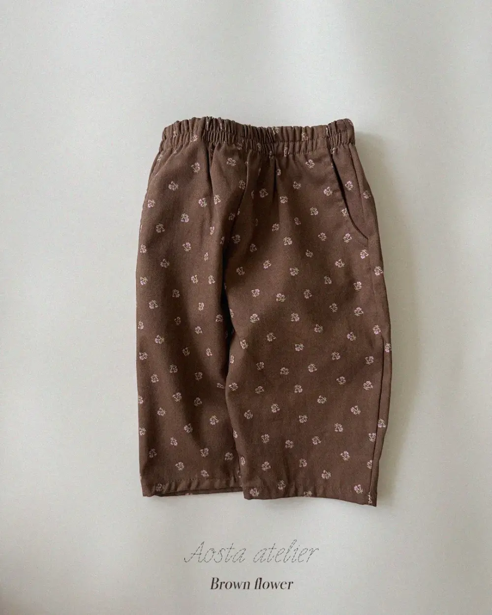 러브팬츠 브라운1 <b>Aosta褲子</b>Autumn 러브팬츠 60-115cm