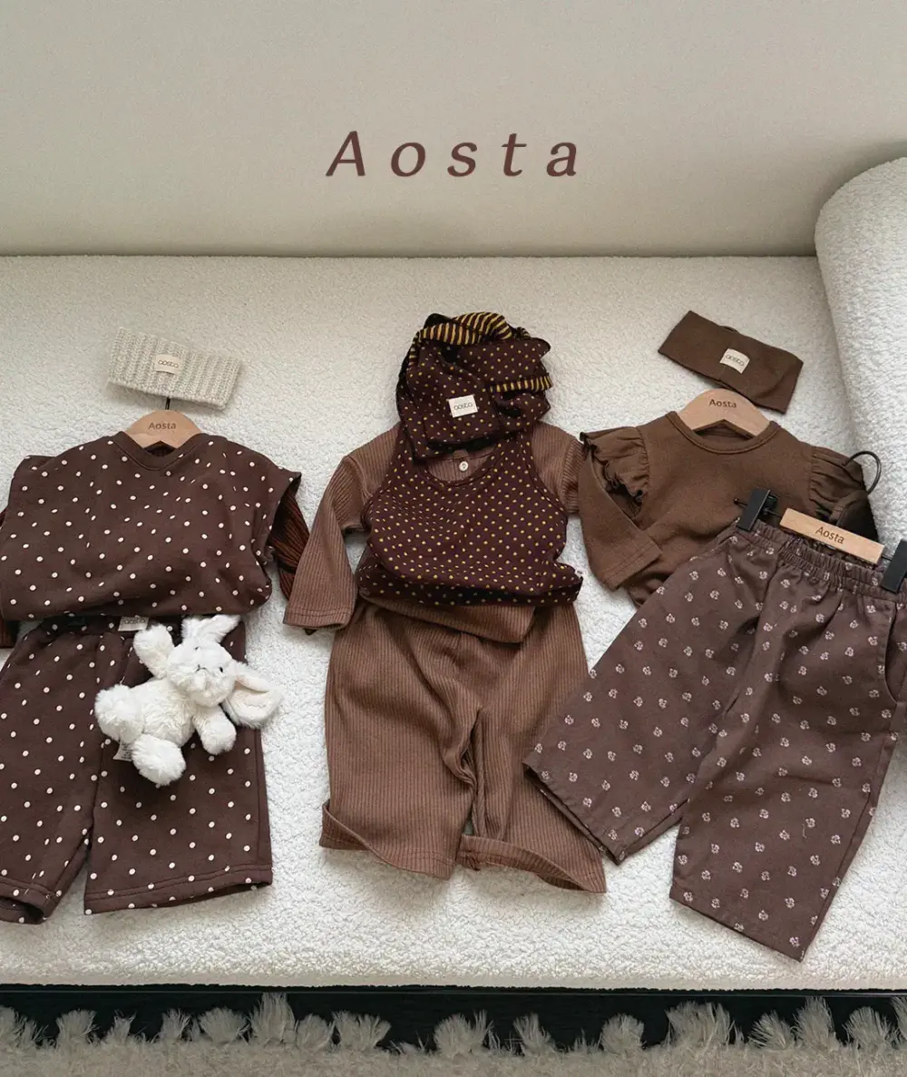 러브팬츠 브라운11 <b>Aosta褲子</b>Autumn 러브팬츠 60-115cm