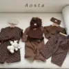 러브팬츠 브라운11 <b>Aosta褲子</b>Autumn 러브팬츠 60-115cm