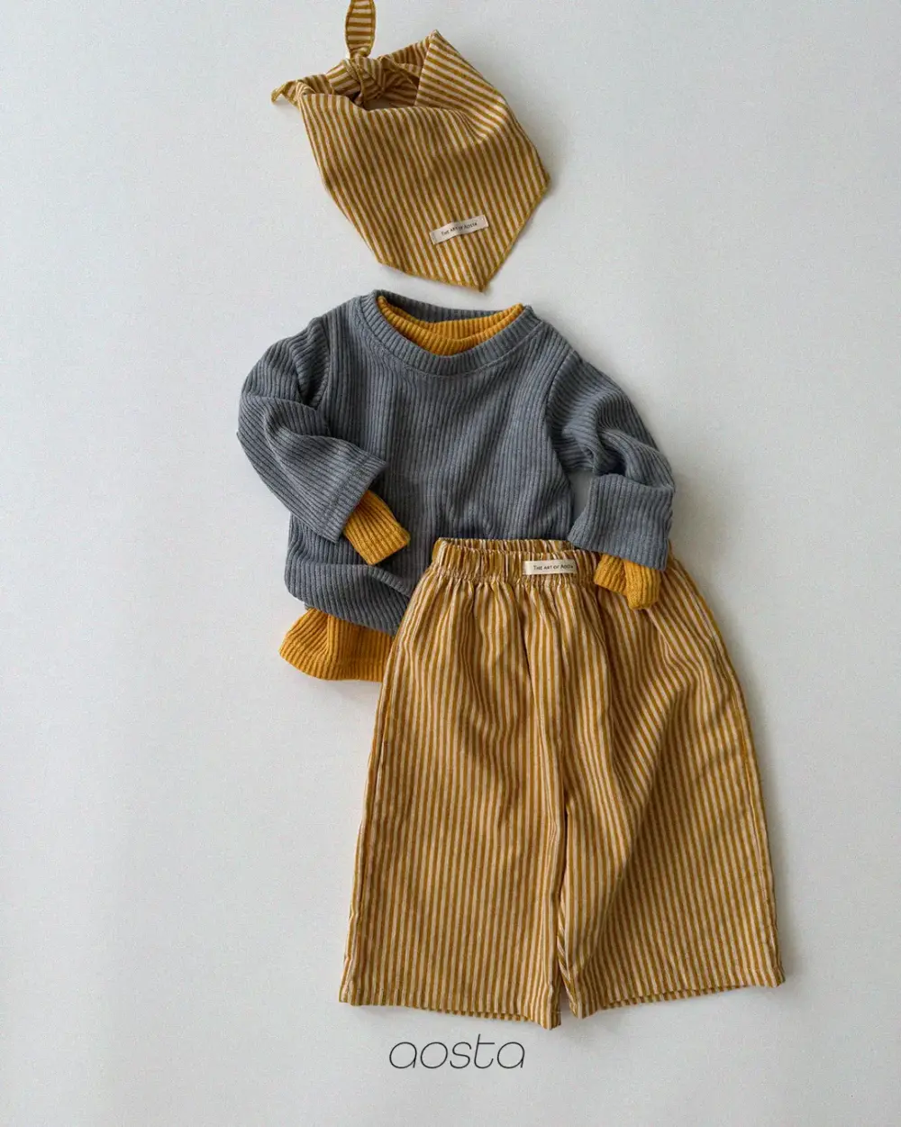 루이스팬츠 노랑3 <b>Aosta褲子</b>Autumn 루이스팬츠 60-115cm