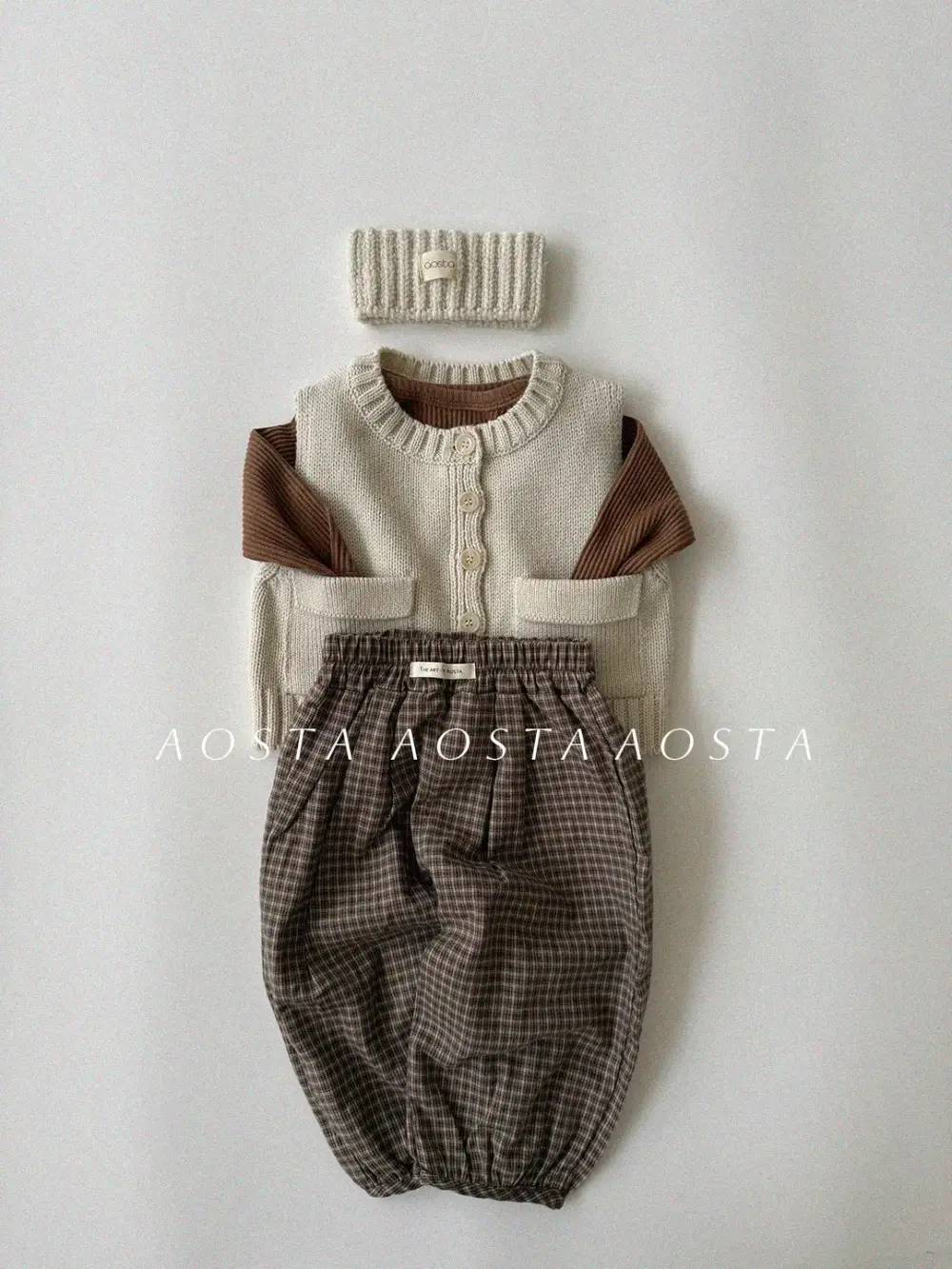 모카벌룬팬츠 브라운5 <b>Aosta褲子</b>Autumn 모카벌룬팬츠 60-115cm