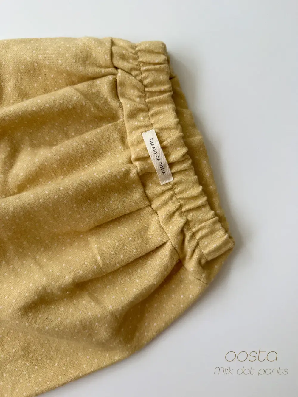 밀크도트팬츠 노랑1 <b>Aosta褲子</b>Autumn 밀크도트팬츠 60-115cm