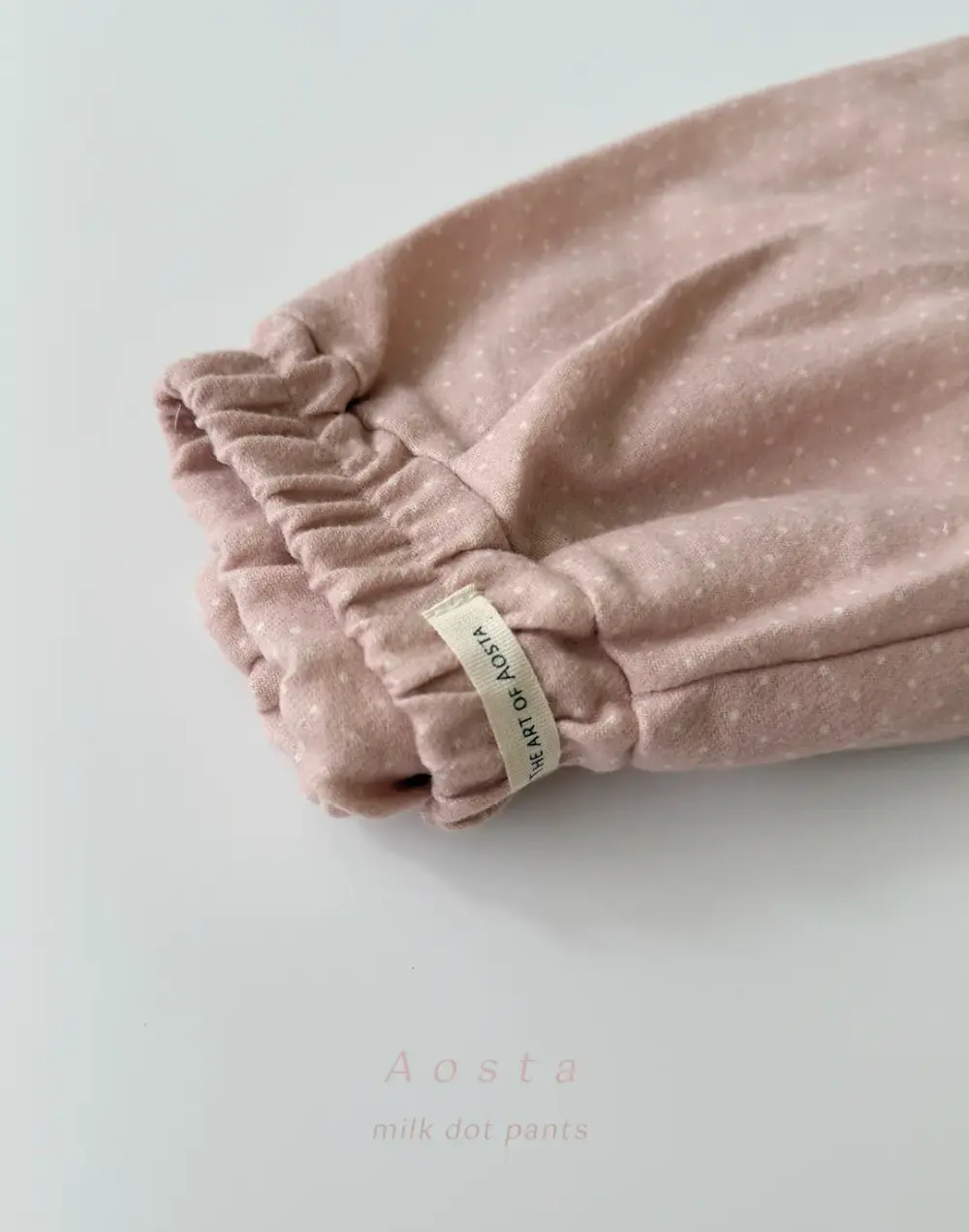 밀크도트팬츠 핑크1 <b>Aosta褲子</b>Autumn 밀크도트팬츠 60-115cm