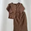 버터버튼티 브라운2 <b>Aosta上衣</b>Autumn 버터버튼티 60-115cm