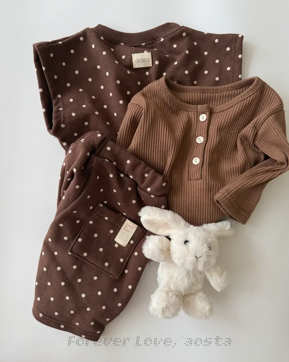 버터버튼티 브라운4 <b>Aosta上衣</b>Autumn 버터버튼티 60-115cm