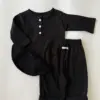 버터버튼티 블랙2 <b>Aosta上衣</b>Autumn 버터버튼티 60-115cm