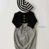 버터버튼티 블랙6 <b>Aosta上衣</b>Autumn 버터버튼티 60-115cm