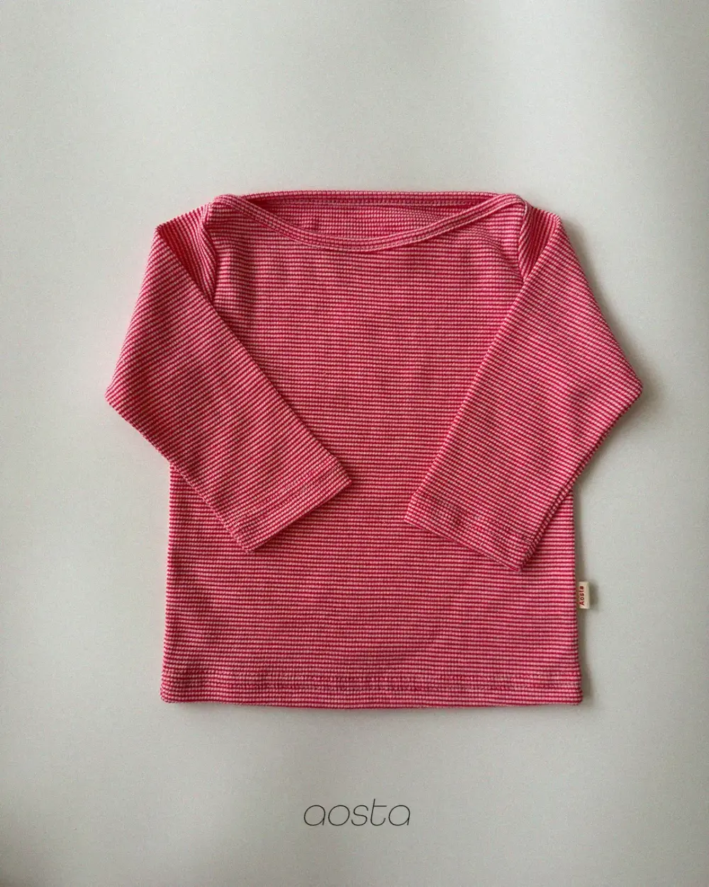 보트넥티 레드1 <b>Aosta上衣</b>Autumn 보트넥티 60-115cm