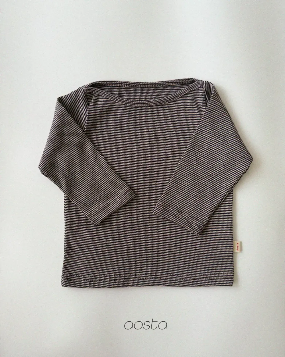 보트넥티 퍼플1 <b>Aosta上衣</b>Autumn 보트넥티 60-115cm
