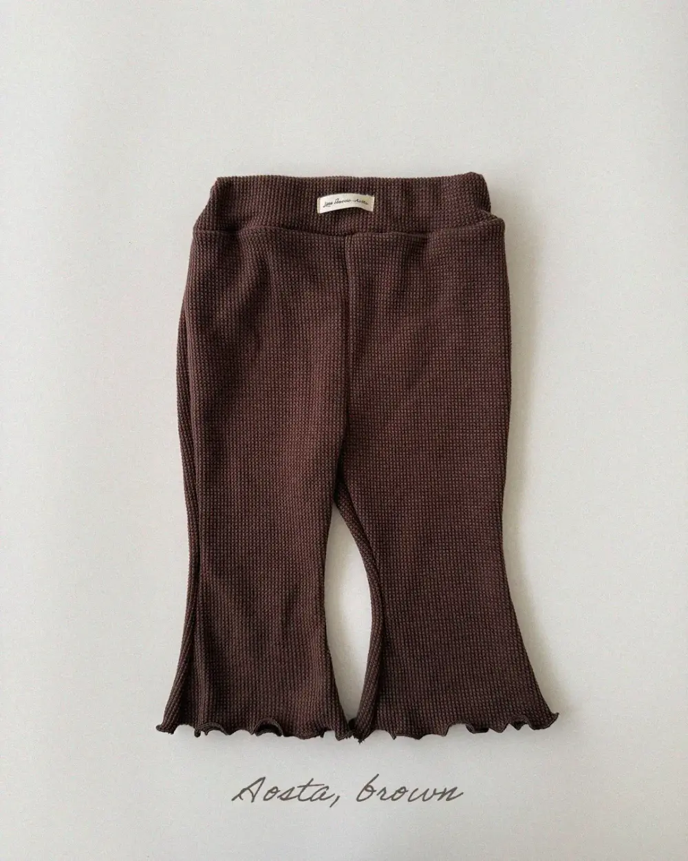 젤리바지 브라운1 <b>Aosta褲子</b>Autumn 젤리바지 60-115cm