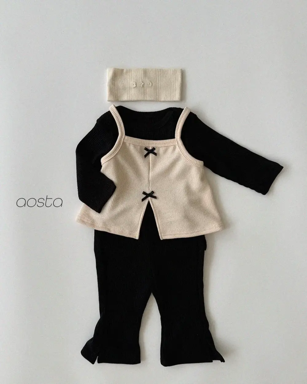 트임바지 검정3 <b>Aosta褲子</b>Autumn 비비바지 60-115cm